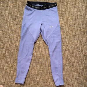 Nike Lavender Leggings with Black Waistband